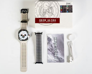 Hk28 Siêu Thông Minh Đồng Hồ Cho Nam Giới Bt Cuộc Gọi IP67 Không Thấm Nước Thể Thao Smartwatch Trợ Lý Tập Thể Dục Tracker La Bàn Amoled - Product Image 3