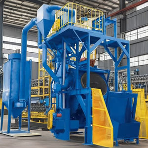 하이 퀄리티 소형 연속/텀블 크롤러 자동 청소 금속 표면 블래스터 샷 발파 기계 - Product Image 4