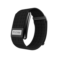 Gelang Kebugaran V8 ECG Monitor Akurat dengan Chipset Nordic, Pelacak Kesehatan Detak Jantung untuk Penggunaan Sehari-hari