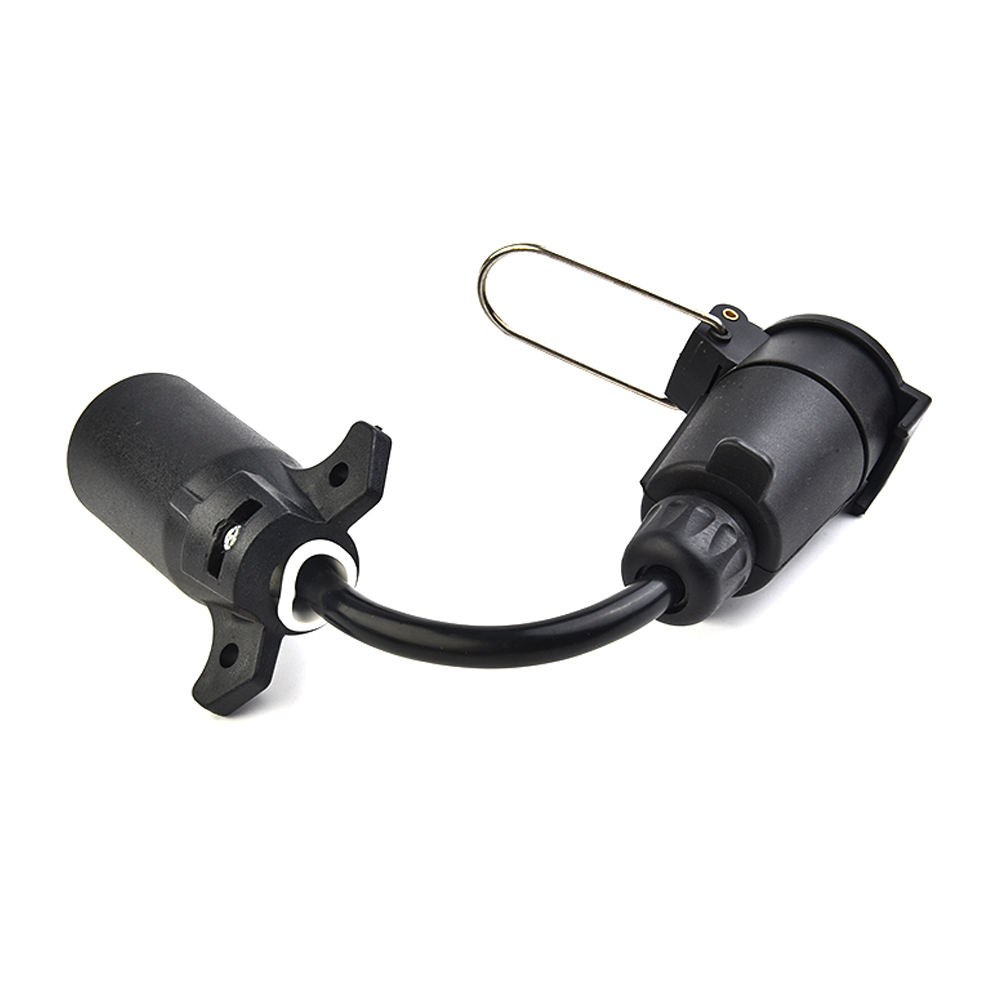 Trailer Light Connector Trailer Light Converter USA 7pin To EUR 7pin Towing Electric Connector Parts Blade Socket 7 Way Stop Brake Signal Separating 4 Pin To 7 Pin Trailer Adapter - Foto 3