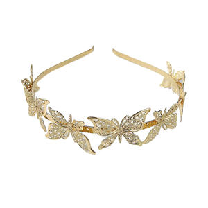 Cross Border Moda europea y americana Hoja barroca Cinturón de metal Diadema nupcial Diosa griega Headwear Hair - Product Image 4