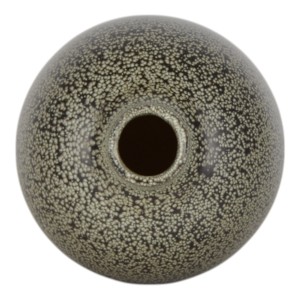 Vaso in Ceramica Rustica Texturizzata, Profilo Arrotondato Maculato, Decorazione per Casa, Soggiorno, Vaso Classico per Fiori - Product Image 4