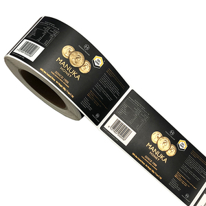 Etiquetas <span class=keywords><strong>de</strong></span> <span class=keywords><strong>Vino</strong></span> Personalizadas con Logotipo Texturizado, Impresas en Relieve con Lámina Dorada, Resistentes al Agua, Autoadhesivas en Rollo, <span class=keywords><strong>de</strong></span> Vinilo, para Empaquetado - Product Image 5