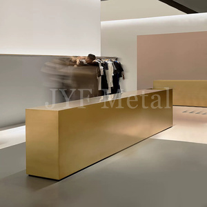 Comptoir de bar sur mesure en acier inoxydable EX975, design Art Déco, étanche, durable, multifonctionnel, à poser au sol pour une utilisation en extérieur - Product Image 5