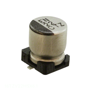 Distribuidor Autorizado, Condensador SMD de Superficie 16TZV22M5X6.1, 22 uF, Aluminio, 22UF, 20%, 16V - Product Image 1