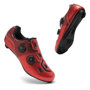 Chaussures de cyclisme pour femmes et hommes, chaussures de vélo de route et de VTT, respirantes, tige synthétique, semelle en caoutchouc EVA, ajustement athlétique, couleur unie - Product Image 6