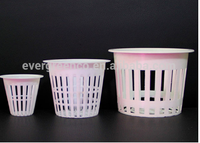 Grosir NetPot plastik hidroponik 4 inci Pot jala raksasa rumah kaca klasik Modern untuk dalam ruangan luar ruangan dikemas karton