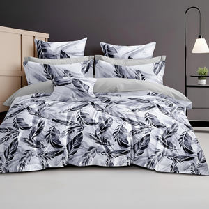 Ensemble de housse de couette en coton imprimé pour lit queen size, 2 places, 3 pièces, 200TC, respirant, écologique - Product Image 2