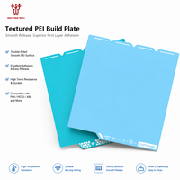 BIGTREETECH Pelat Pembuatan PEI Bertekstur Dua Sisi Permukaan Halus Lembaran Baja Pegas Magnetik untuk Printer 3D PLA PETG ABS