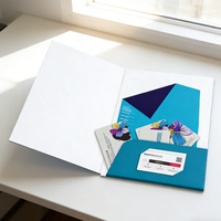 Carpeta de Presentación Personalizable con Logotipo Empresarial, Entrega Rápida, Nombre de Marca en Relieve, Acabado Mate o Brillante, Impresión en Papel de Tamaño Personalizado