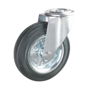 La meilleure qualité caoutchouc + acier roue industrielle robuste avec frein pivotant norme européenne de gros - Product Image 2