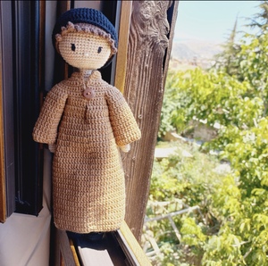 Poupée musulmane en crochet avec hijab, cadeaux de douche pour enfants, décoration de l'Aïd, artisanat du Ramadan, articles de l'<span class=keywords><strong>Avent</strong></span>, jouet en crochet - Product Image 6