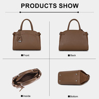 Set Tas Tangan Mini Boston Chrisbella 2026, Tas PU Kompak dengan Dompet Senada untuk Wanita, Cocok untuk Perjalanan Sehari-hari & Liburan Akhir Pekan