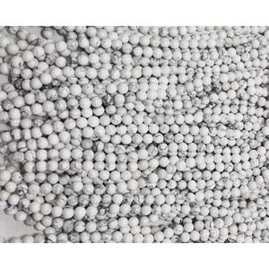 Pierre précieuse naturelle en <span class=keywords><strong>howlite</strong></span> blanche <span class=keywords><strong>de</strong></span> <span class=keywords><strong>Mongolie</strong></span>, bijoux, pierres précieuses, perles <span class=keywords><strong>de</strong></span> pierres précieuses - Product Image 6