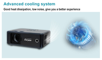 Proyector Everycom X21 1080P, Reproductor de Video Casero, Mini Proyector LED