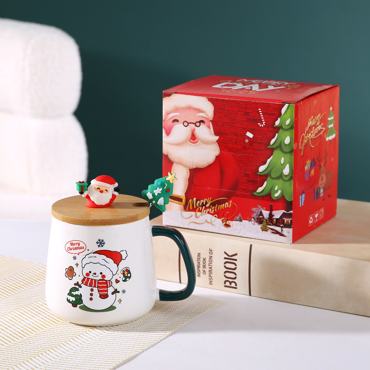 Christmas Snowman [Wooden Lid Color Box Packaging]