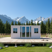 Maison conteneur pliable de 20 pieds, personnalisée, économique, installation rapide, appartement modulaire préfabriqué, villa, maison de chantier, mini-maison