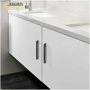 Eader hiện đại tối giản cửa tủ Matte đen xám khâu xử lý Nordic tủ quần áo ngăn kéo xử lý - Product Image 4