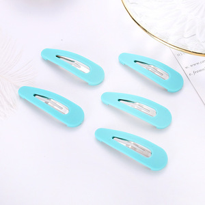 Pinces à cheveux en acrylique couleur bonbon 12 cm, forme géométrique goutte d'eau, légères, pour usage quotidien - Product Image 3