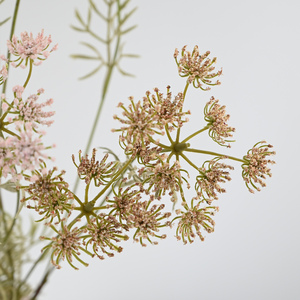 Fleurs de mariage artificielles en dentelle de la reine <span class=keywords><strong>Anne</strong></span>, 60 cm, 5 têtes, couleurs d'automne réalistes, pour bouquet, centre de table, décoration de fête à domicile - Product Image 4