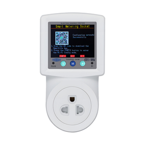 Para TOMZN <span class=keywords><strong>SKW</strong></span> 3 pines PE temporizador de medición WIFI TUYA toma de corriente Compatible voltaje protección de corriente ajustable 16A para el hogar - Product Image 3