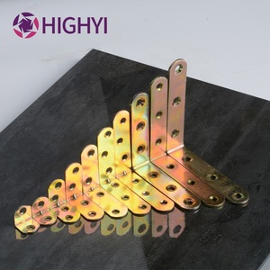 HIGHYI support d'angle à angle droit en forme de L connecteur de matériel de meubles supports d'angle en fer pour <span class=keywords><strong>le</strong></span> bois - Product Image 2