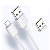 Câble de charge et de données Micro USB 2A pour Samsung Android Noir Blanc Accessoires de téléphone portable Tressé Compatible Ordinateurs