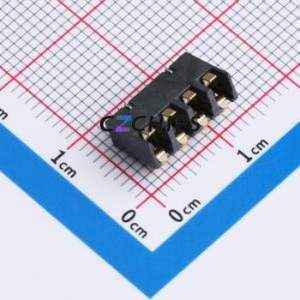 GT-BTP30004-0350B-019B Blade/Spring Contact Battery Connector SMD,P=3mm Connector Spring Contact Type 3mm 4P Vertical Mount - Product Image 2