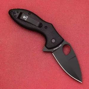 Couteau pliant EDC d'extérieur multifonctionnel pour le camping, en acier Damas avec manche en fibre de carbone et ouvre-bouteille à vis - Product Image 2