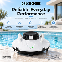 Robot de nettoyage de piscine sous-marin silencieux certifié CE FCC RoHS pour piscines peu profondes d'hôtel, 36W, 100 m², panier de 2,5 L