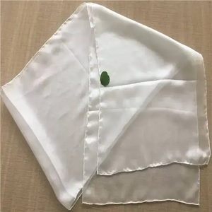 Taglia personalizzata sconto prezzo all'ingrosso materiale bianco naturale a mano bordo di seta Pongee sciarpa lunga per le donne scialle Tippet - Product Image 5