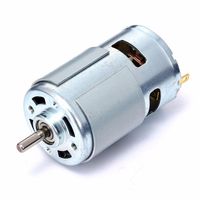Moteur tubulaire à arbre rond 775 12V 12000 tr/min Haute puissance Haute vitesse Roulement à billes Broyage Perçage Génération d'énergie CNC