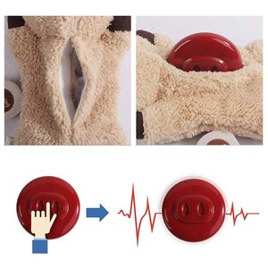 AFP-Jouet oreiller anti-anxiété pour chats, ronflement, calmant, chaton, ronronnement, <span class=keywords><strong>peluche</strong></span>, battement de coeur, pour chatons de confort - Product Image 3