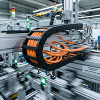 Câble servo composite PrimePro 10M Cycles |   3-en-1 Pwr+Sig+Brake |   Hi-Flex blindé PUR |   Orange RAL 2003 |   Robotique et qualité CNC
