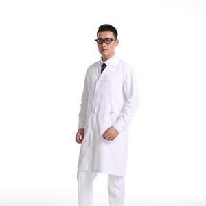 Consegna Rapida <span class=keywords><strong>Camice</strong></span> da Laboratorio Bianco in Twill per <span class=keywords><strong>Uomo</strong></span> Uniforme da Medico per Ospedale Uniforme da Dentista Made in China - Product Image 6