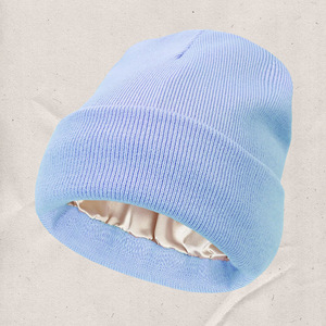 Van Sally. Berretto Unisex <span class=keywords><strong>Sade</strong></span> Inside in Maglia con Fodera in Raso, Logo Personalizzato, Antivento, Invernale, in Acrilico - Product Image 4