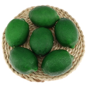 Grandes décorations de citrons verts artificiels en mousse, réalistes, pour la maison et les fêtes - Product Image 1