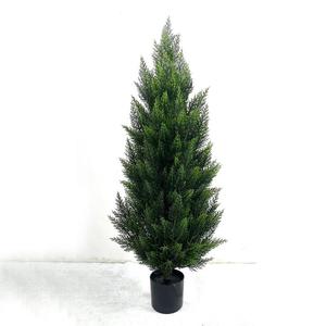 XinQi Plastic <strong>Artificial</strong> Christmas <strong>Tree</strong> Detachable Pine Cypress Potted Plant for Indoor Hotel Decor Natural Touch <strong>Durable</strong> High - Product Image 1