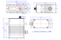 Servomotor sin Escobillas Feetech FT750BL de 750 kg, Resistente al Agua, con Carcasa de Aluminio para Articulaciones Robóticas de Carga Pesada y Equipos Industriales Grandes