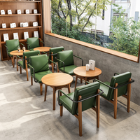 Meubles de restaurant modernes de haute qualité en bois massif, ensemble table et chaises pour la restauration, les cafés, les salons de thé, les magasins de thé au lait