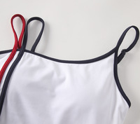 Yoga-Set mit individuellem Logo und Farbblockdesign, sexy rückenfreies Tanktop und lockere, weit geschnittene Hose, zweiteiliger Activewear-Anzug, Fitness-Workout-Anzug für Damen