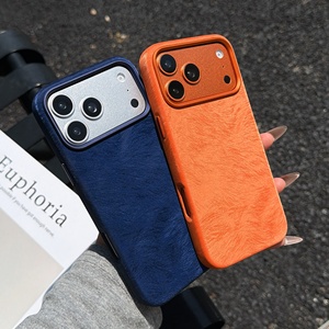 Fabric <b>Camera</b> Protect Full Wrap Protection Anti-Fingerprint Shockproof Mobile Phone Cases For iPhone 17 Pro Max - Product Image 1