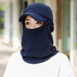 Chapeau <span class=keywords><strong>polaire</strong></span> chaud extérieur avec cache-cou utilisé pour la <span class=keywords><strong>cagoule</strong></span> de moto par temps froid extrême - Product Image 4