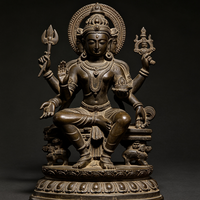 Statue en bronze d'Ardhanarishvara, taille réelle, pour extérieur, vente en gros d'usine
