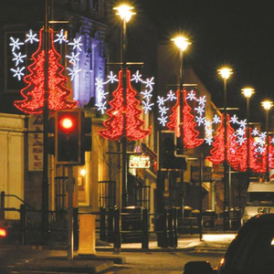 Lumières LED décoratives pour poteaux de rue, motif festif, traitement antirouille, pour la décoration des mairies - Product Image 6