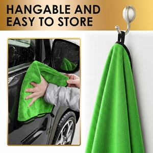Serviette de séchage microfibre sans peluches 800 900 1000 gsm pour <span class=keywords><strong>voiture</strong></span>, 60x90/70x90cm, tissu torsadé pour l'entretien et le nettoyage automobile – Approvisionnement direct usine - Product Image 2
