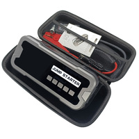 Portable 4 in 1 24000mAh Jump Starter Car Battery Power Bank Charger Lithium Battery Pack Tire Air Pump Inflator Black Gray