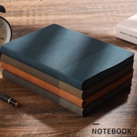 Cuaderno de diario A5 Vintage personalizado, 100 hojas, cuadernos a granel, cuero de tapa dura, texturizado con hilo, encuadernación de costura, impresión personalizada