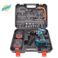 JSPERFECT - Prix d'usine - Perceuse sans fil 21V à batterie lithium 13mm avec accessoires