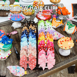 Nouvelles pinces à <span class=keywords><strong>cheveux</strong></span> personnalisées pour enfants avec nœuds en ruban, épingles à <span class=keywords><strong>cheveux</strong></span> pour filles, accessoires pour <span class=keywords><strong>cheveux</strong></span> vintage en forme de nœud bonbon, vente en gros - Product Image 2
